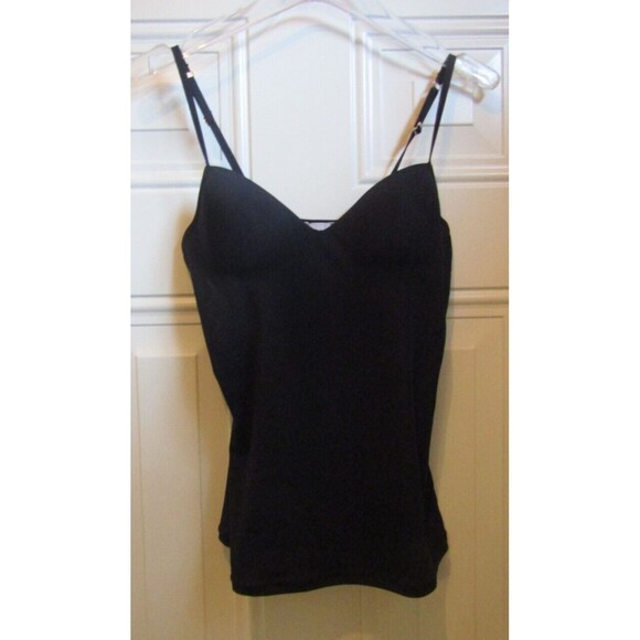 Hanro Allure Black Built In Bra Camisole Adjustable Straps Retail $135 NWT 36A - Picture 3 of 7